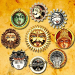 Navagraha Hindu deities sacred symbols image