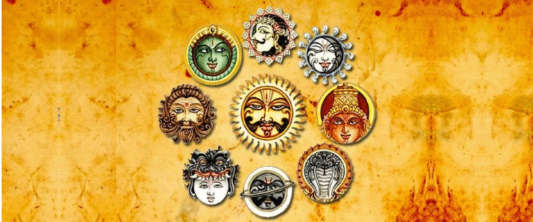 Navagraha Hindu deities sacred symbols image