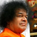 Shri Sathya Sai Baba sacred compassionate blessing image