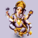 Lord Ganesha in a dancing posture image.