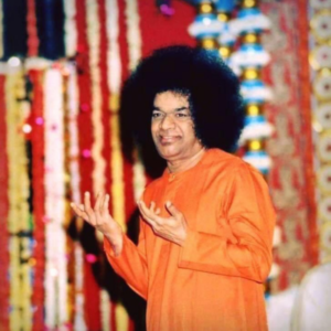 Shri Sathya Sai Baba Temple Blessing Darshan Image