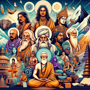 Great Hindu saints and spiritual masters collage image