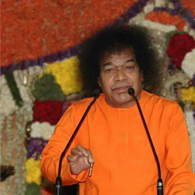 Shri Sathya Sai Baba Compassionate Blessing Portrait Image