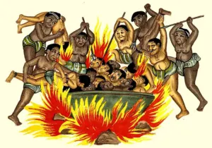 Illustration of five great sins punishment image