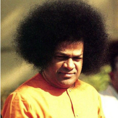 Bhagwan Shri Sathya Sai Baba Throne Blessing Darshan Image