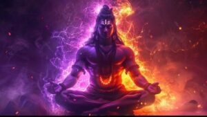 Lord Shiva meditating image