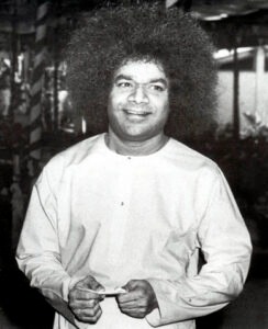 Shri Sathya Sai Baba smiling portrait image