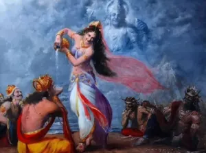 Goddess Ganga descent image