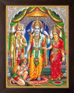 Lord Ram, Sita, Lakshman, Hanuman divine picture