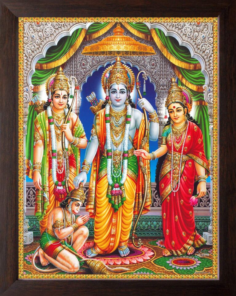 Lord Ram, Sita, Lakshman, Hanuman divine picture