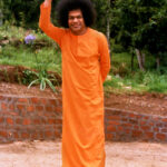 Shri Sathya Sai Baba outdoor blessing