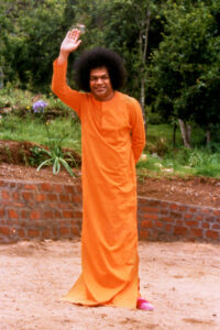 Shri Sathya Sai Baba outdoor blessing