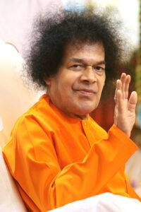 Shri Sathya Sai Baba blessing gesture