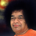 Portrait of Sathya Sai Baba picture.