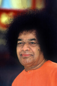 Portrait of Sathya Sai Baba picture.