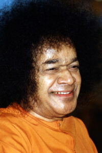 Portrait of Sathya Sai Baba picture.
