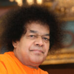 Sathya Sai Baba compassionate darshan portrait picture.
