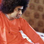 Shri Sathya Sai Baba thoughtful portrait