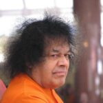 Shri Sathya Sai Baba Blessing Humanity Image