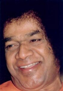Bhagwan Shri Sathya Sai Baba Blessing Devotees Gathering Image