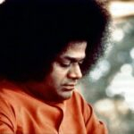 Shri Sathya Sai Baba Peaceful Face Close Portrait Image