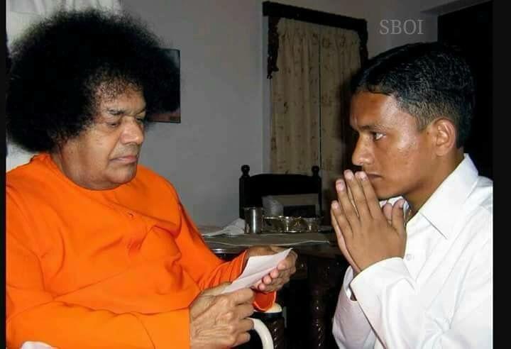 Faith - All the Spiritual Strength That One Needs! 59 Shri Sathya Sai Baba Throne Seated Blessing Photo