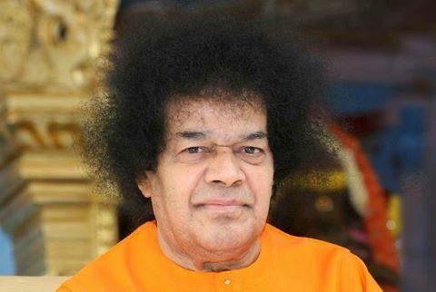 Shri Sathya Sai Baba Smiling Compassionate Darshan Photo