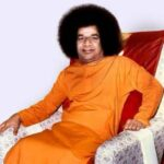 Shri Sathya Sai Baba seated chair photo