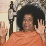 Shri Sathya Sai Baba raised hands photo
