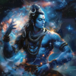 Lord Shiva surrounded by cosmic energy image
