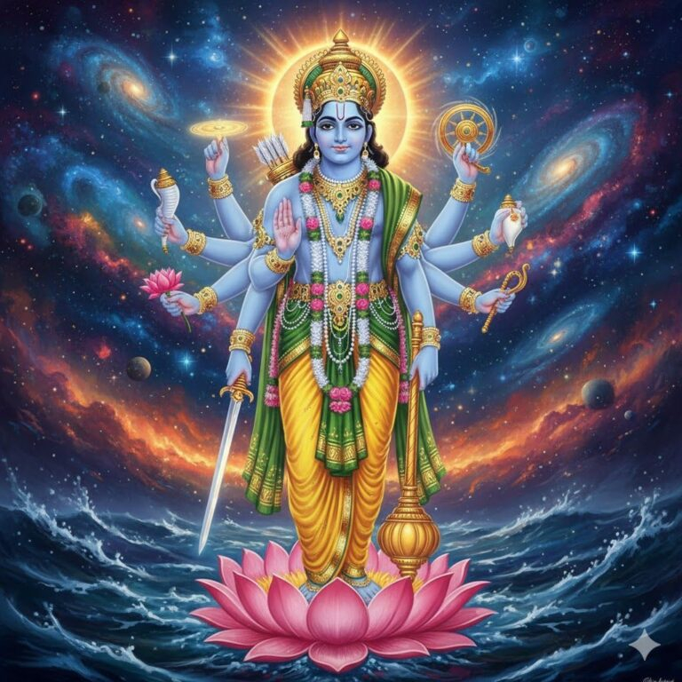 Lord Vishnu cosmic form image
