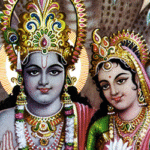 Lord Vishnu with Lakshmi image