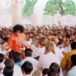 Sathya Sai Baba among devotees image