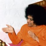 Shri Sathya Sai Baba meditation divine picture.