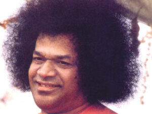 Shri Sathya Sai Baba smiling portrait image