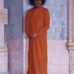 Shri Sathya Sai Baba standing gracefully image