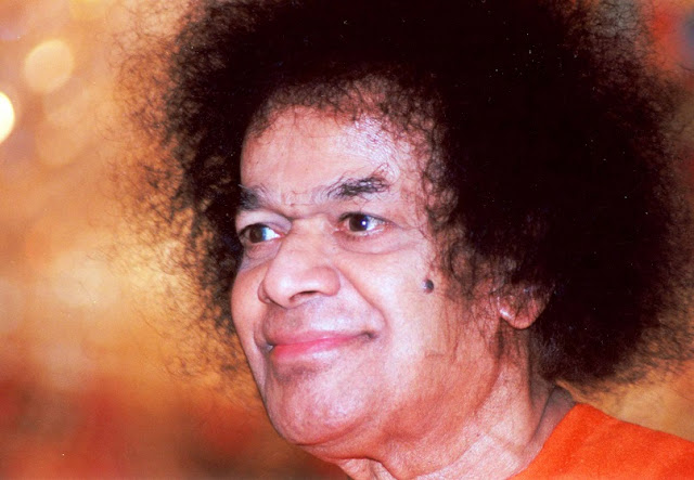 Shri Sathya Sai Baba peaceful smiling portrait photo