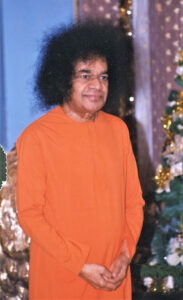Sathya Sai Baba smiling peacefully image