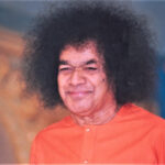 Smiling Sathya Sai Baba portrait image