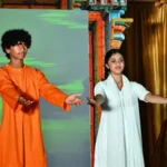 Sathya Sai blessing scene in spiritual drama