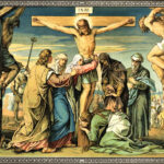 Jesus Christ crucifixion scene sacred artwork image