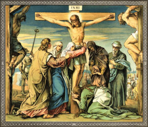 Jesus Christ crucifixion scene sacred artwork image