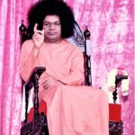 Bhagwan Shri Sathya Sai Baba giving blessings