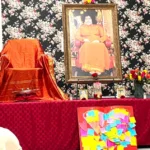 Bhagwan Shri Sathya Sai Baba altar with portrait