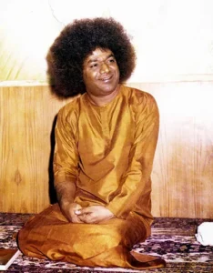 Sri Sathya Sai Baba smiling with serene divine grace