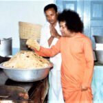 Sathya Sai Baba blessing hostel kitchen food image