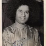 Sri Sathya Sai Baba smiling in rare portrait