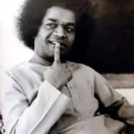 Bhagwan Shri Sathya Sai Baba thoughtful expression portrait