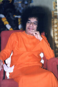 Sathya Sai Baba inspiring thoughtful reflection