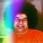 Sri Sathya Sai Baba smiling with divine radiance